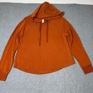 Athleta Boardwalk High Hip Hoodie Canyon Orange Women's Size Small Yoga‎